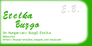 etelka buzgo business card