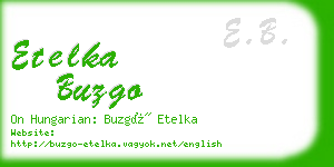 etelka buzgo business card